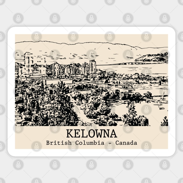 Kelowna - British Columbia Magnet by Lakeric